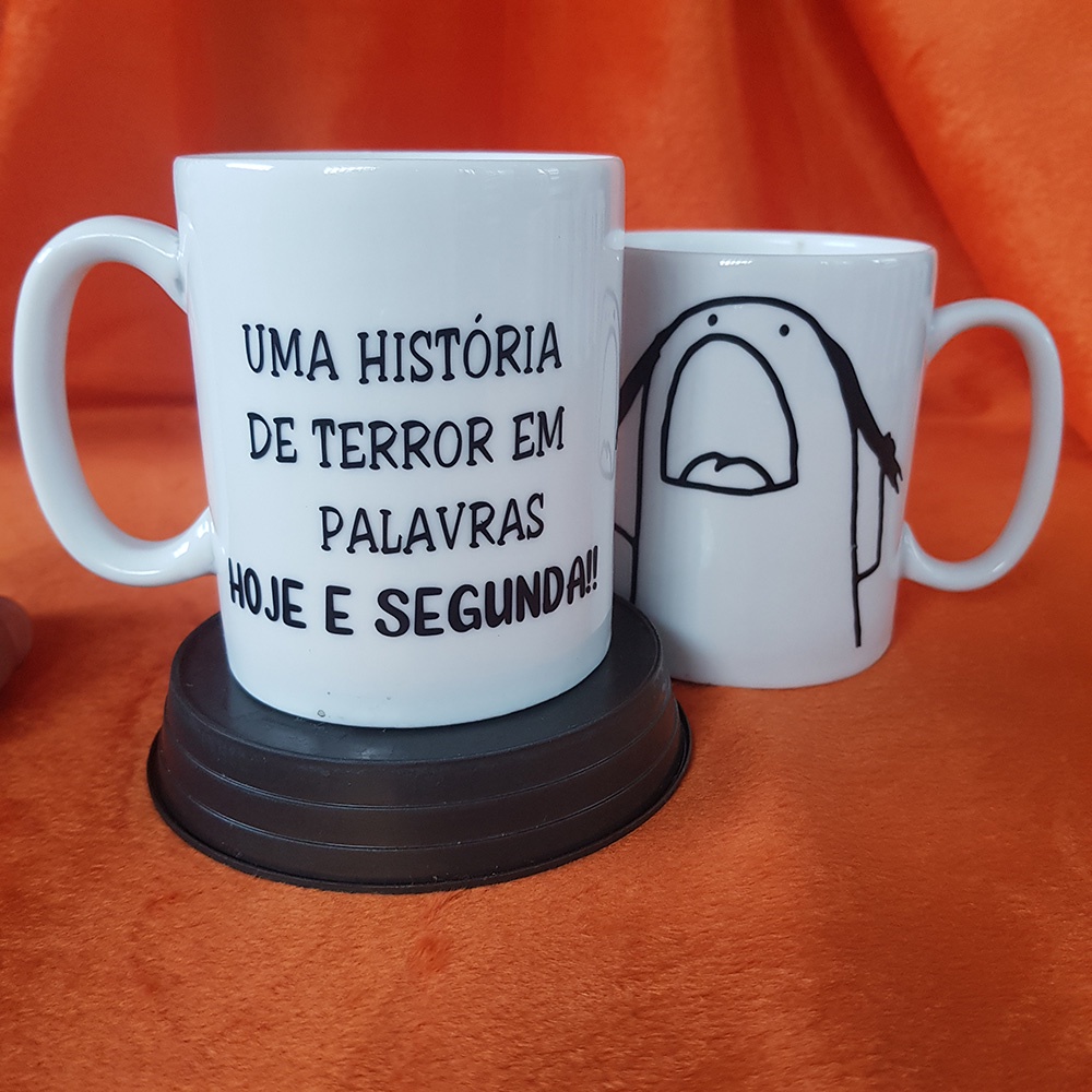 Caneca Florks Meme Engraçada Brincadeira - Toma Café Eu Vou