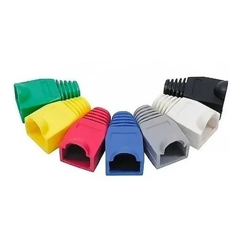 Kit 100 - Capa Protetora Para Conector Rj45 Utp Cat5 Cat6 | Shopee Brasil