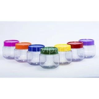 50 Potes 120g Plástico Cristal - Papinha, Brigadeiro Gourmet, Balinhas, Geleinhas, Confeitos