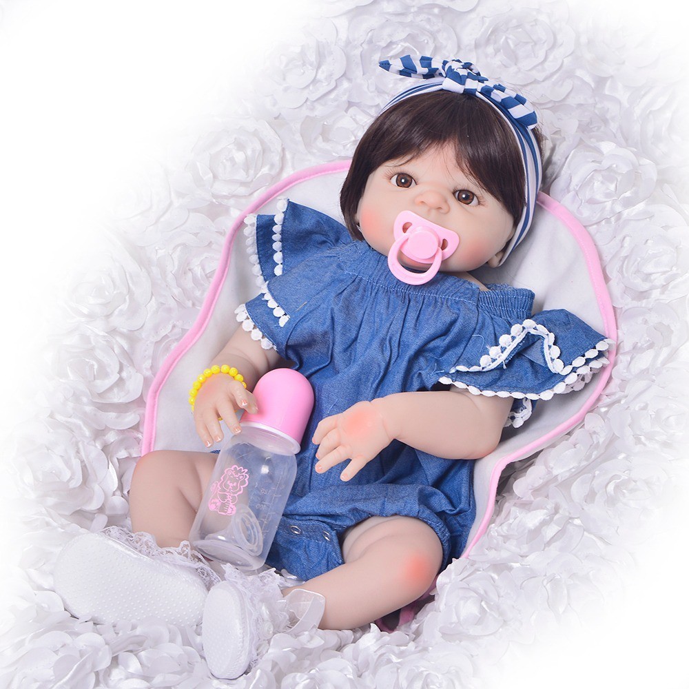 Boneca Bebê Reborn Yasmin Doll Realist Menina Verdadeira Top