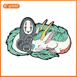 Broche De Anime Desenho Animado Spirited Away White Dragon Esmaltado Para Decoração