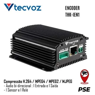 Video Servidor Encoder Tecvoz 360H - 01 canal THK-IEN1