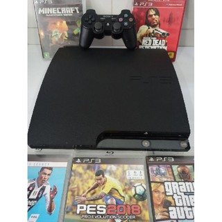 Playstation 3 - Slim - 160GB - Seminovo em Oferta!