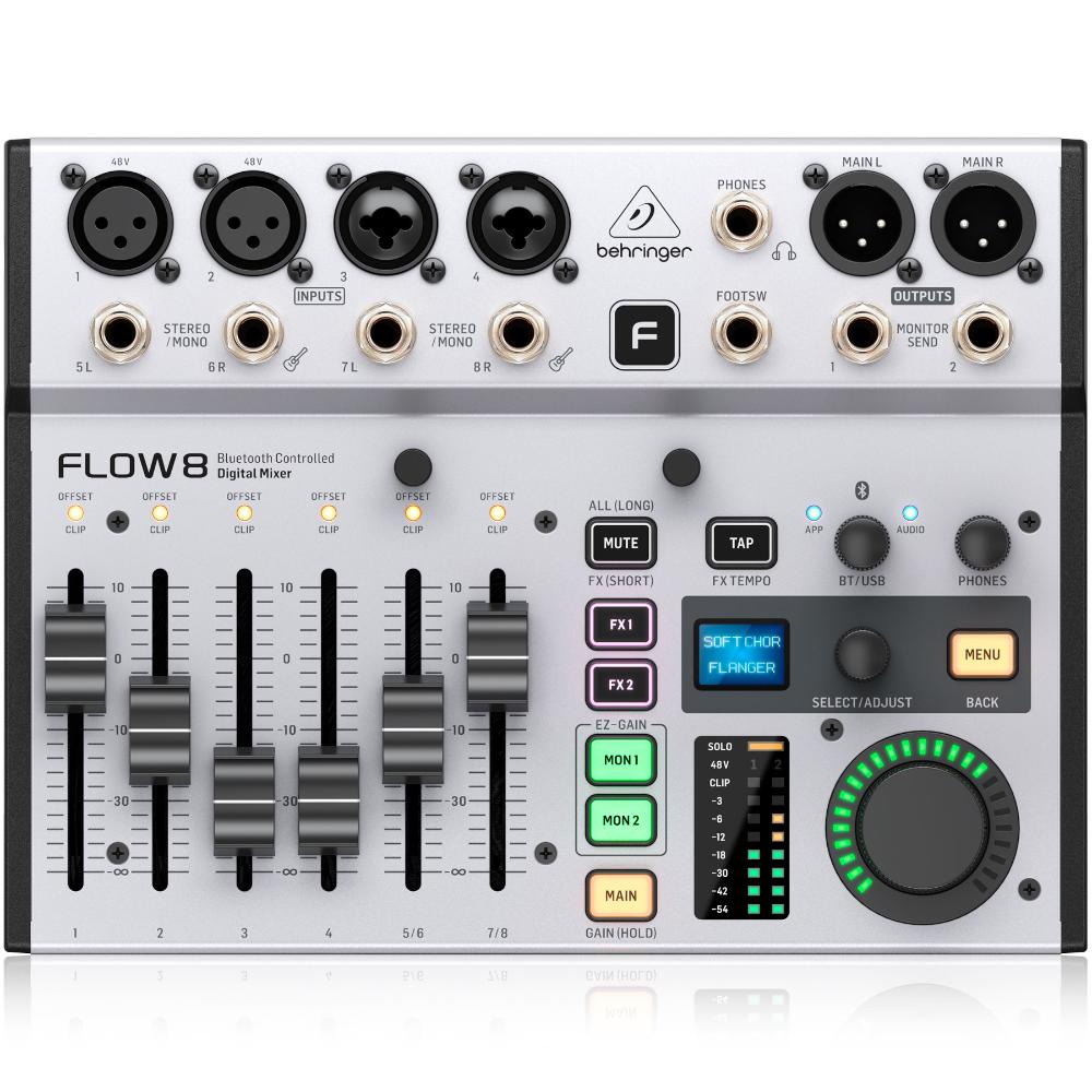 Mesa de Som Behringer Flow 8 Digital Bluetooth