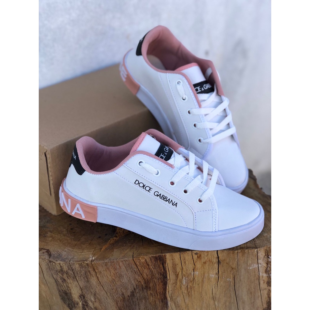 Tenis Dolce Gabbana Feminino Casual Branco | Shopee Brasil