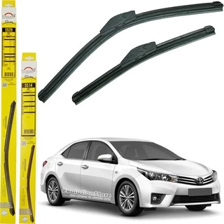 Par de Palheta Limpador Para-brisa Toyota Corolla 2014 2015 2016 2017 | Dyna