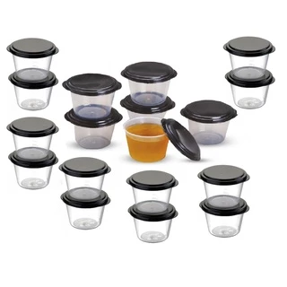 16 Potes Gelatina Papinha Livre BPA - Freezer e Microondas