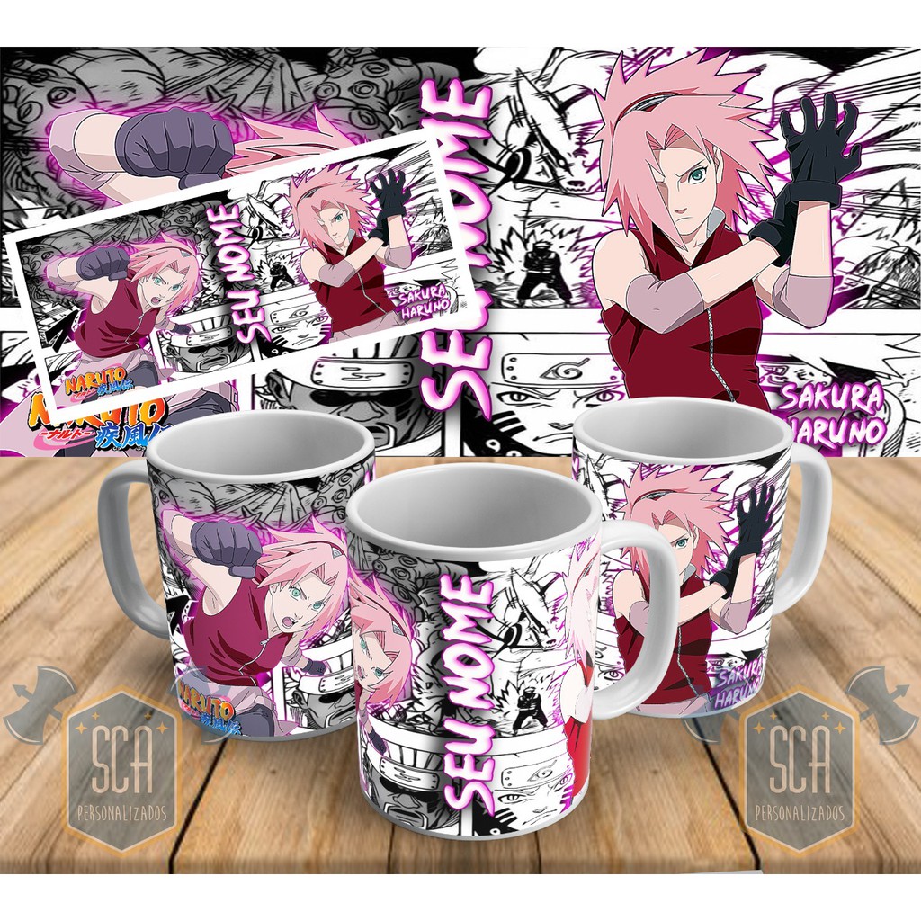 Caneca Otaku Naruto Clássico - Sakura Haruno Cute