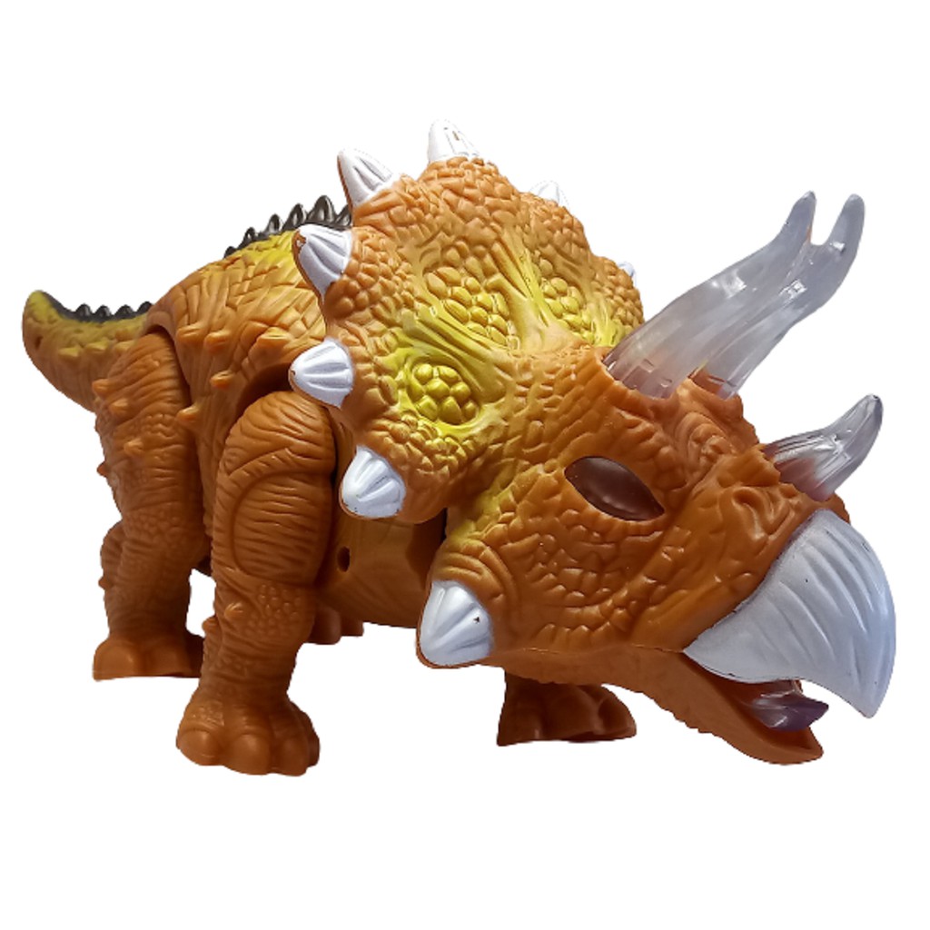 Dinossauro Robô de Brinquedo Dino Triceratops Anda Emite Sons e Luzes - Big  Bag Shop Virtual