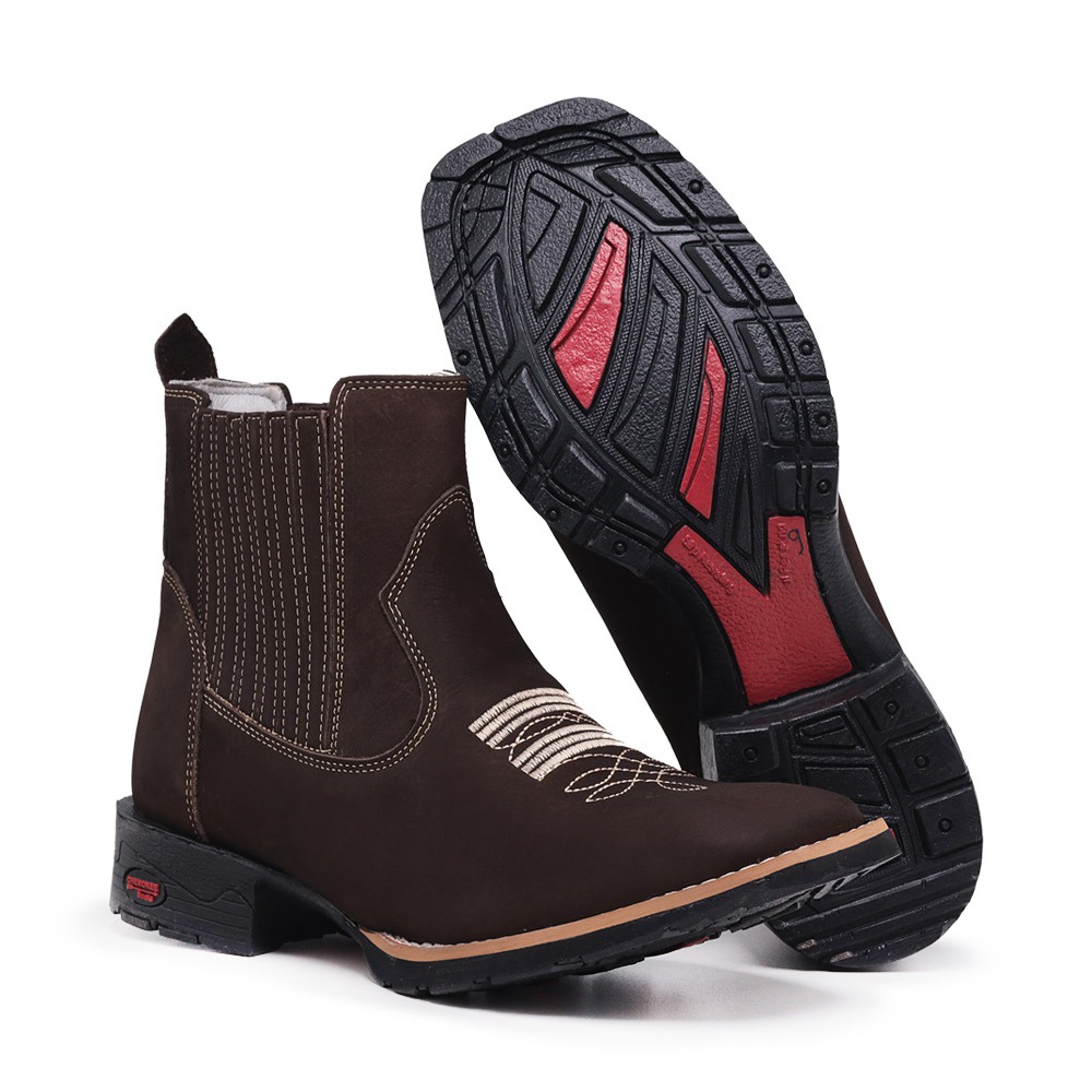 Bota Vaqueiro Bota Masculina Cavalgada Botina Country Montaria