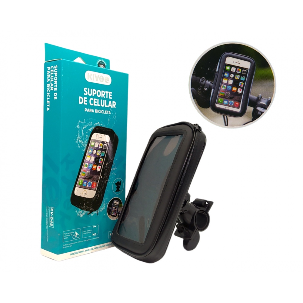 Suporte Celular para Moto Bicicleta Impermeável Tela 6.0 - 6.5