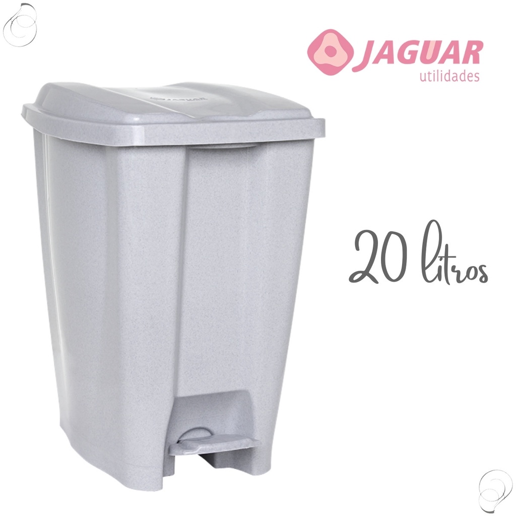 Lixeira Cesto De Lixo Grande Cozinha 60 Litros - Jaguar - Lixeira