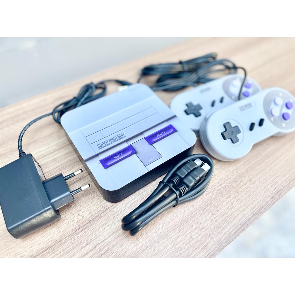 Mini Console Retro Gamer Super Nintendo 93 Mil Jogos + 2 Controles ...