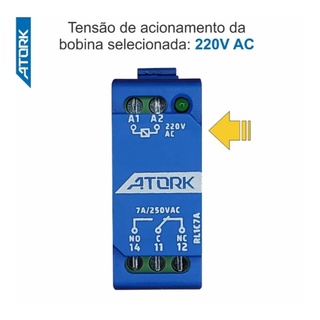 Lunicom Automação e Eletrônicos - RELE INTERFACE ACOPLADOR RL1C7A  5V,12V,24V,127V,220V 7A/250VAC