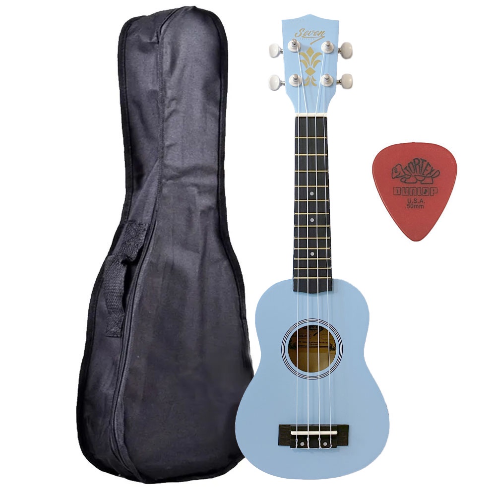 Ukulele Azul Seven Soprano Suk-07 LB + Capa