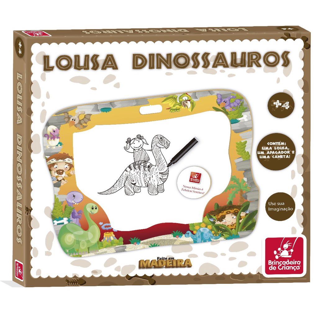 Kit De Pintura Dinossauros - Brincadeira De Criança