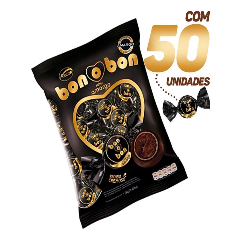 Bombom Bonobon Amargo Pacote Com 50 Unidades - Arcor | Shopee Brasil