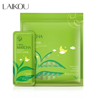 15 Pcs Matcha Dormir Máscara Facial Gel Reparação Pele Hidratante Nutrishing Remoção De Óleo Acne-Controle Laikou