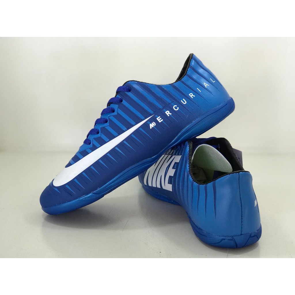 Chuteira nike hotsell mercurial futsal azul