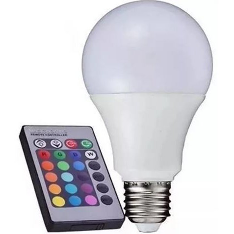 Lampada Led Colorida Troca Cor Controle Remoto(cromoterapia)