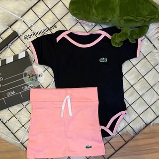 conjunto Lacoste para bebê menina