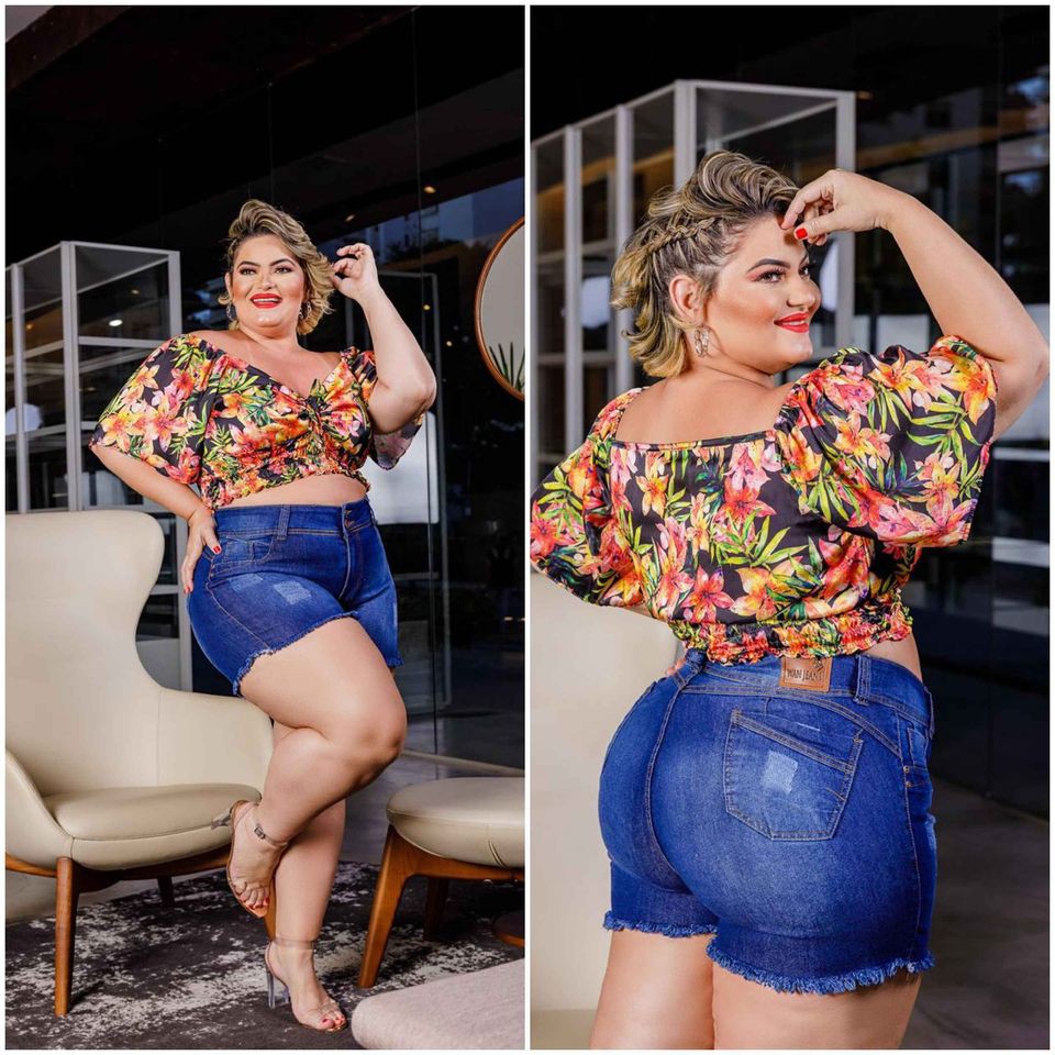 Bermuda jeans best sale plus size feminina