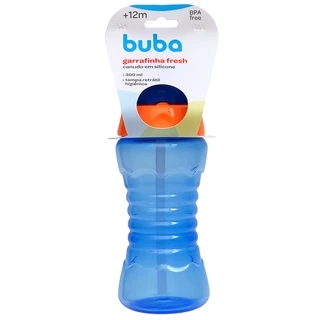 Garrafinha Fresh Copo Com Canudo Infantil 300ml 15353 - Buba