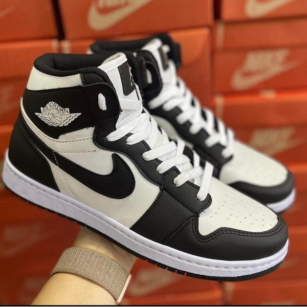 Air jordan 1 hot sale branco e preto