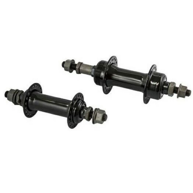 Par de cubo de aço 36 furos- preto