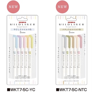 ZEBRA Mildliner WKT7-5C Conjunto De Caneta Fluorescente De Dupla Face