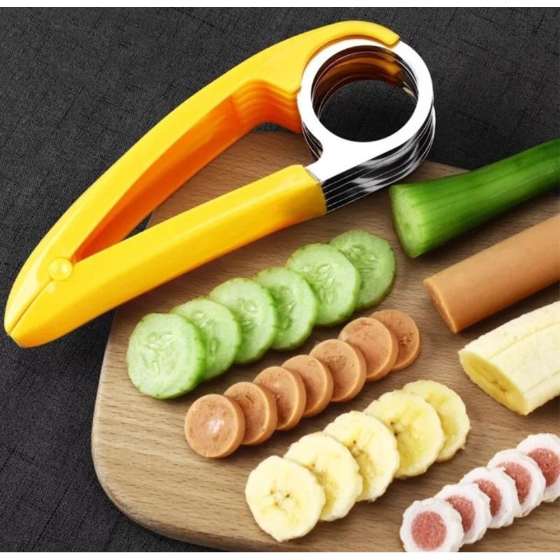 MasterClass Kitchen Craft Affettatrice/Taglierina per Uova Sode 2-In-1, Acciaio Inox, Argentato