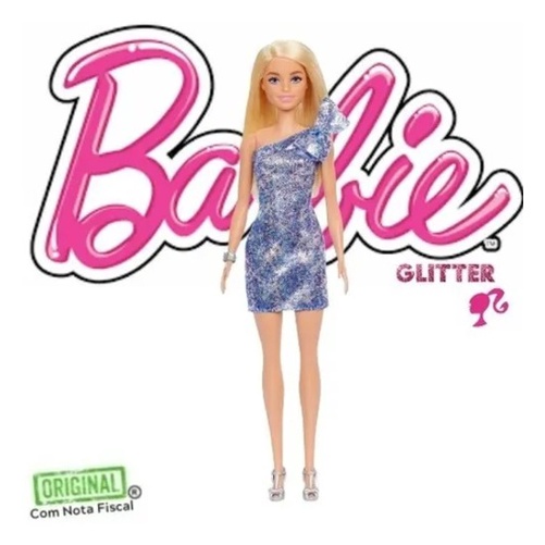 Barbie Original Glitter Clássica Com Roupa e Acessórios Escolha a Sua