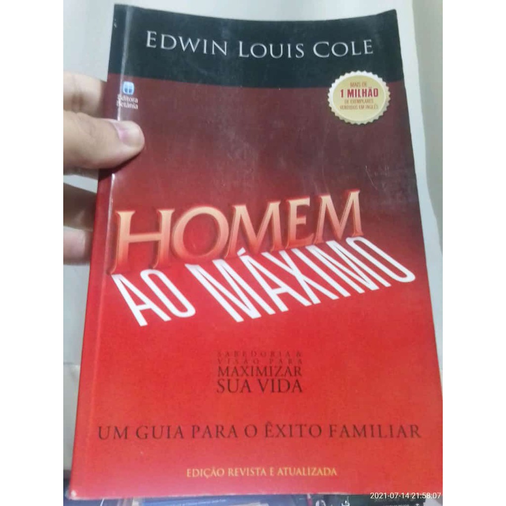 Homem Ao Máximo - Edwin Louis Cole - 4309 - Outros Livros - Magazine Luiza