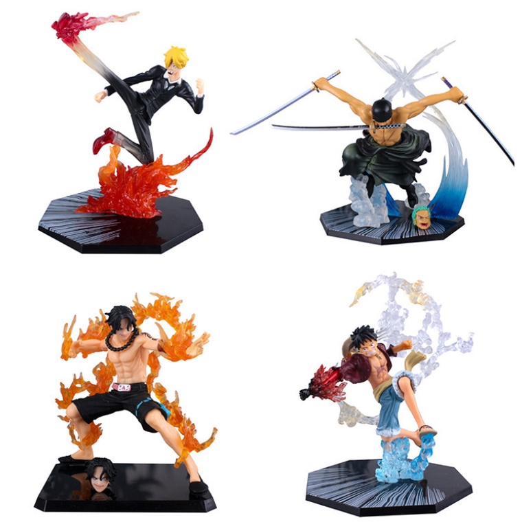 Boneco Colecionavel Action Figure Sanji zoro ace luffy One Piece Marco