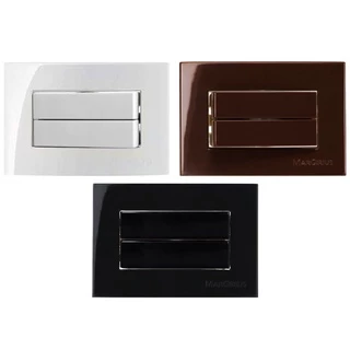 Placa Interruptor Duplo Paralelo 10a Embutir Painel Móvel Mdf Madeira Margirius