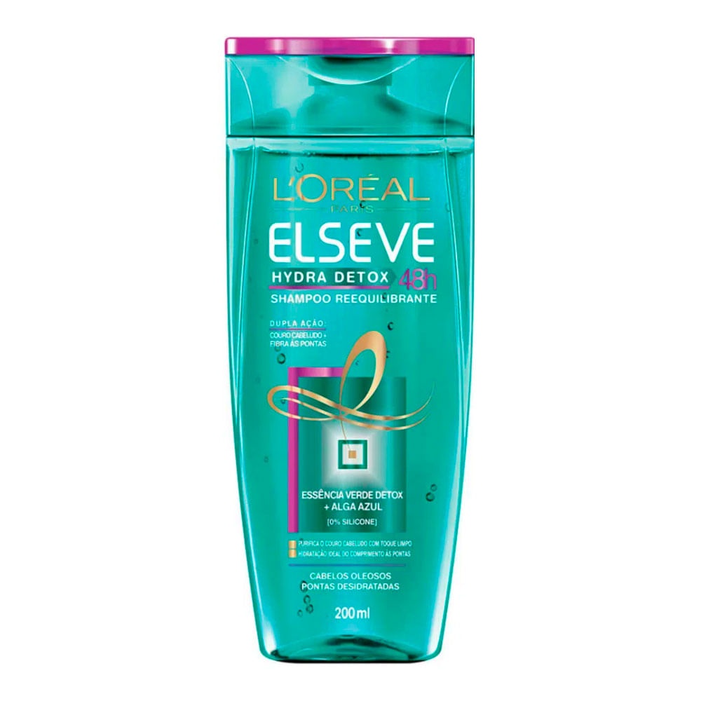 Shampoo Elséve Hydra Detox 200ml - L'oréal