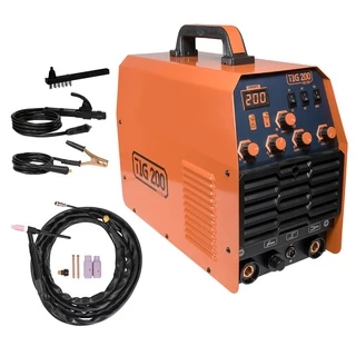 Máquina Solda Tig + Eletrodo (MMA) 200a AC/DC 220V Pró Euro