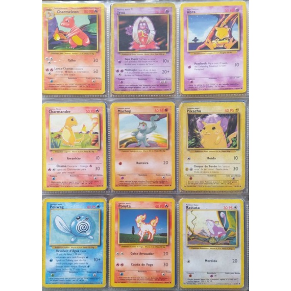 Lote 50 Pokémons 1° Geração - Pokémon TCG Original