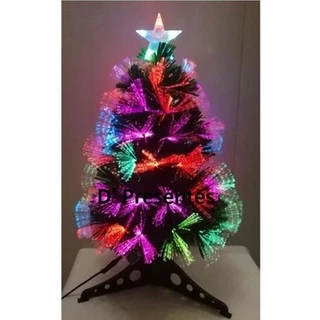 Árvore De Natal Fibra Ótica Super Led Colorida 60cm Bivolt