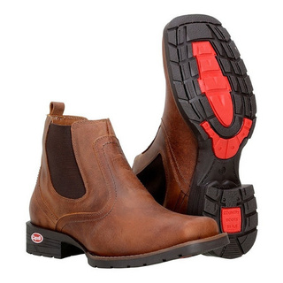 Botina Country Rodeio Em Couro Legitimo Marca Capelli Boots