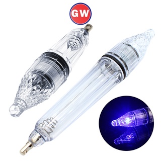 1PCS Luz led De Isca De Pesca Noturna Alimentada Por Bateria Brilho Portátil Subaquático Lâmpada De Atração De Peixe Para Exterior