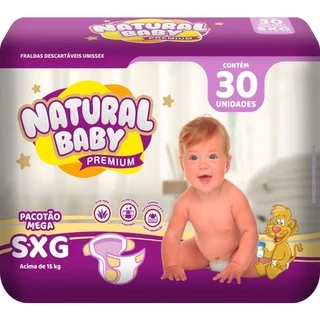 FRALDA Infantil Premium- Sxg Com 30 Und A MAIOR FRALDA PROS GRANDINHOS DURAÇÃO NOTURNA