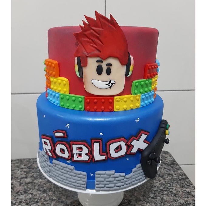 Bolo cenográfico Roblox