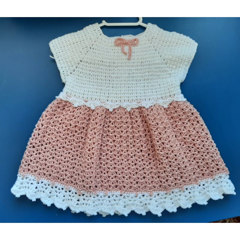 Vestidos de bebe em hot sale croche