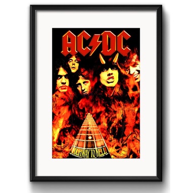 Quadro Ac/dc Highway To Hell Acdc Rock Decoracao Paspatur | Shopee Brasil
