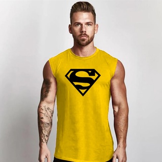 Camiseta Machão Longline Regata Superman Masculina Academia