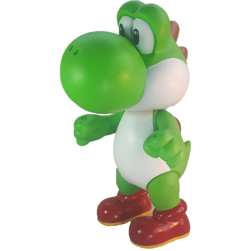 Boneco Yoshi 23cm Articulado Super Mario Bros Coleção Nintendo