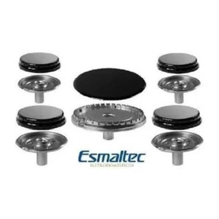 Kit completo queimadores Esmaltec Ágata 5 bocas