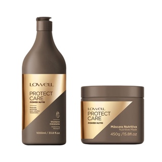 Kit Lowell Protect Care Power Nutri Shampoo 1000ml + Máscara 450g