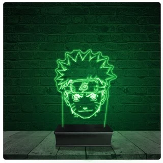 Luminária Abajur Acrílico Led - Naruto Anime Desenho 12
